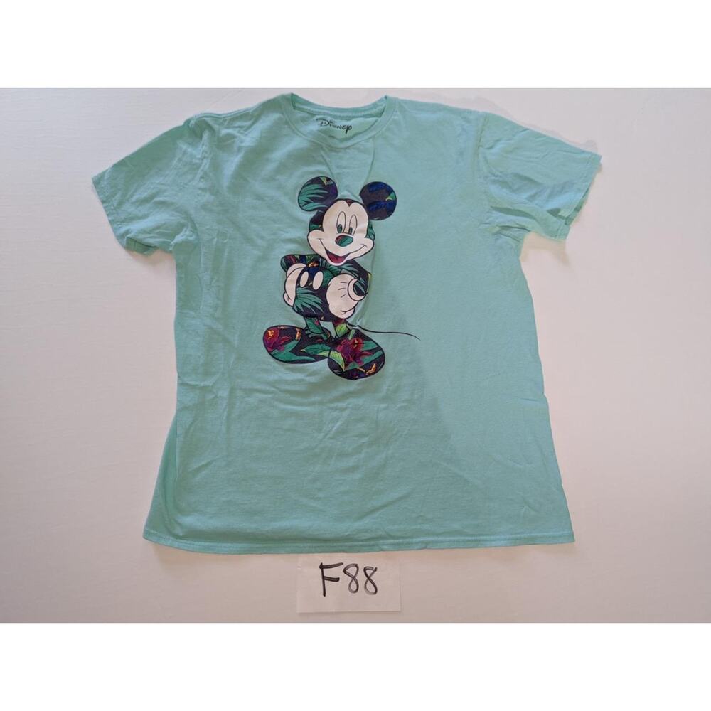 Disney TShirt Size Large Mickey Mouse Hawaiian Themed -0223F88